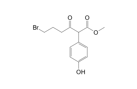 Methyl 6-bromo-2-(4-hydroxyphenyl)-3-oxohexanoate
