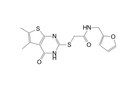 acetamide, 2-[(3,4-dihydro-5,6-dimethyl-4-oxothieno[2,3-d]pyrimidin-2-yl)thio]-N-(2-furanylmethyl)-