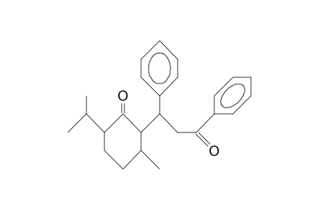 2-(1',3'-Diphenyl-3'-oxo-propyl)-3-methyl-6-isopropyl-cyclohexanone