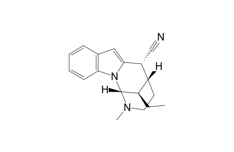 13-Ethyl-2,3,4,5-tetrahydro-2-methyl-1,5-methano[1,3]diazocino[1,8-a]indol-6.alpha.-nitrile