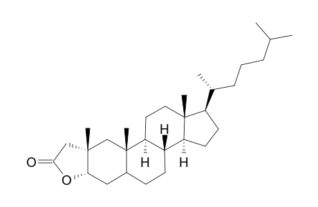 Lactone of 3.alpha.-Hydroxy-2.beta.-methylcholestan-2.alpha.-acetic acid
