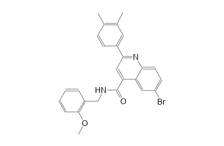6-bromo-2-(3,4-dimethylphenyl)-N-(2-methoxybenzyl)-4-quinolinecarboxamide