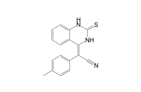 (E)-4-[1-Cyano-1-(4-tolyl)methylidene-3,4-dihydroquinazoline-2(1H)-thione
