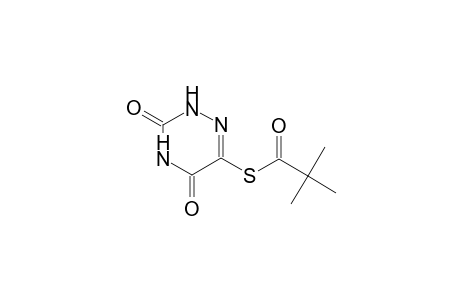 S-(3,5-dioxo-2,3,4,5-tetrahydro-1,2,4-triazin-6-yl) 2,2-dimethylpropanethioate