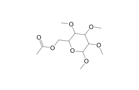 Methyl 6-O-acetyl-2,3,4-tri-O-methylhexopyranoside