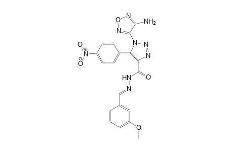 1-(4-amino-1,2,5-oxadiazol-3-yl)-N'-[(E)-(3-methoxyphenyl)methylidene]-5-(4-nitrophenyl)-1H-1,2,3-triazole-4-carbohydrazide