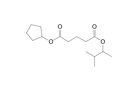 Glutaric acid, cyclopentyl 3-methylbut-2-yl ester