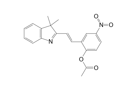 4-Nitrophenol, 2-[2-(3,3-dimethylindol-2-yl)-ethenyl]- acetate
