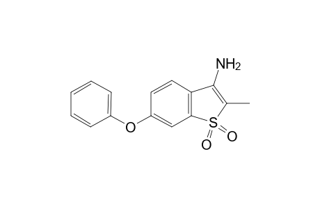 1-Benzothiophen-3-amine, 2-methyl-6-phenoxy-, 1,1-dioxide