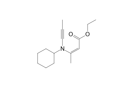 Ethyl (Z)-3-[Cyclohexyl(1-propynyl)amino]-2-butenoate