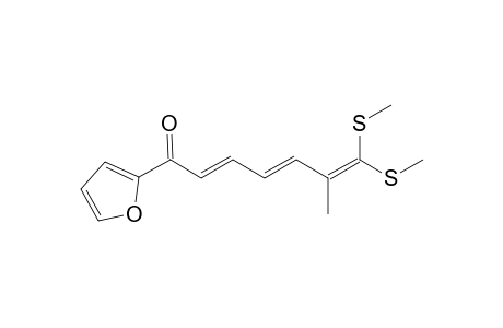 7,7-Bis(methylthio)-6-methyl-1-(2-furyl)-2,4,6-heptatriien-1-one