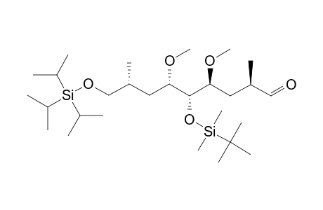 (2R,4S,5R,6S,8R)-5-(tert-butyl-dimethyl-silyl)oxy-4,6-dimethoxy-2,8-dimethyl-9-triisopropylsilyloxy-pelargonaldehyde