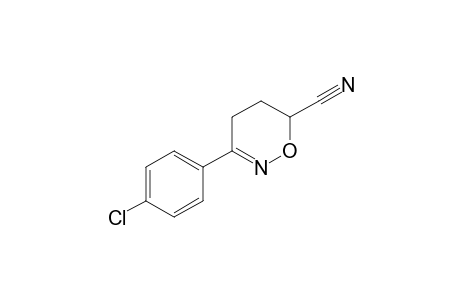 3-(4-Chlorophenyl)-5,6-dihydro-4H-1,2-oxazine-6-carbonitrile