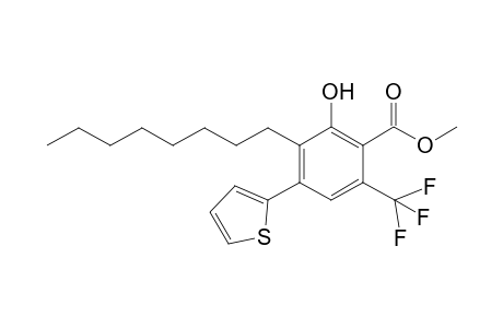 Methyl 2-hydroxy-3-octyl-4-(2'-thienyl)-6-(trifluoromethyl)-benzoate
