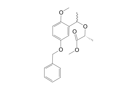 (2R)-2-[1-(2-methoxy-5-phenylmethoxyphenyl)ethoxy]propanoic acid methyl ester
