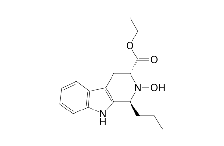 1H-Pyrido[3,4-b]indole-3-carboxylic acid, 2,3,4,9-tetrahydro-2-hydroxy-1-propyl-, ethyl ester, trans-