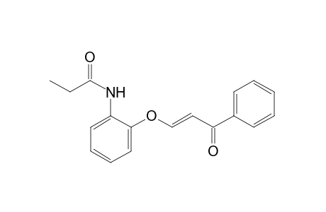 trans-2'-[(2-benzoylvinyl)oxy]propionanilide