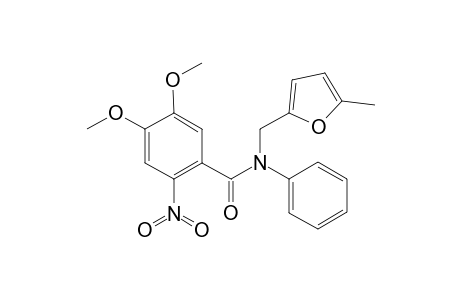 N-[(5-Methyl-2-furyl)methyl]-N-phenyl-4,5-dimethoxy-2-nitrobenzamide