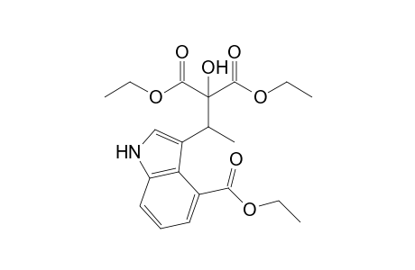 Diethyl 2-hydroxy-2-(4-ethoxycarbonyl-1-methyl-1H-indol-3-ylmethyl)propanedioate