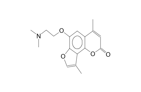 4,9-dimethyl-6-(2-dimethylaminoethyl)furo[2,3-h]coumarine