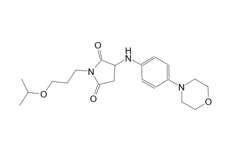 2,5-pyrrolidinedione, 1-[3-(1-methylethoxy)propyl]-3-[[4-(4-morpholinyl)phenyl]amino]-