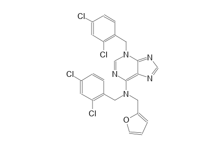 N,3-bis(2,4-dichlorobenzyl)-N-(2-furylmethyl)-3H-purin-6-amine