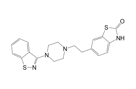 6-[2-[4-(1,2-benzothiazol-3-yl)-1-piperazinyl]ethyl]-3H-1,3-benzothiazol-2-one
