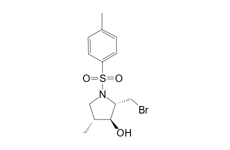 cis,trans-N-(p-toylsulfonyl)-2-(bromomethyl)-3-hydroxy-4-methylpyrrolidine