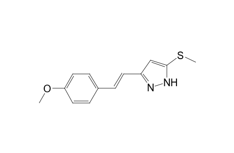 5-[(E)-2-(4-methoxyphenyl)ethenyl]-3-(methylthio)-1H-pyrazole