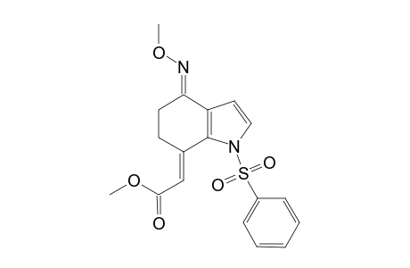 7-Methoxycarbonylmethylene-4-methoxyimino-1-(phenylsulfonyl)-4,5,6,7-tetrahydro-1H-indole isomer