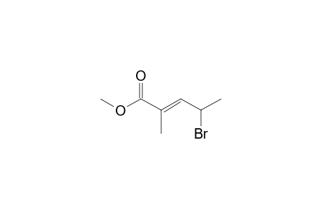 4-Bromo-2-methylpent-2-enoic acid, methyl ester