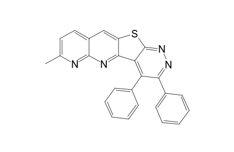 7-Methyl-3,4-diphenylpyridazino[4',3':4,5]thieno[3,2-b][1,8]naphthyridine
