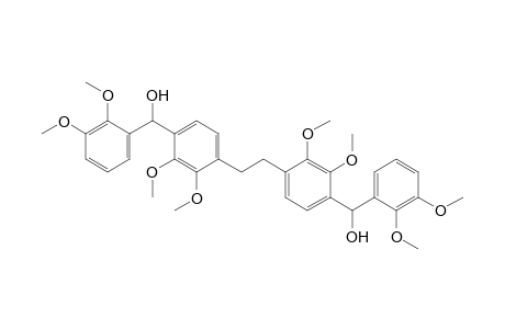 1,2-Bis(4-((2,3-dimethoxyphenyl)hydroxymethyl)-2,3-dimethoxyphenyl)ethane