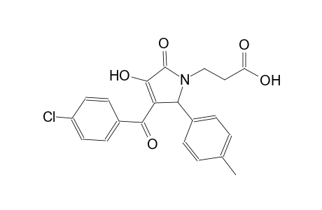 3-[3-(4-chlorobenzoyl)-4-hydroxy-2-(4-methylphenyl)-5-oxo-2,5-dihydro-1H-pyrrol-1-yl]propanoic acid