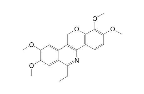 6-ethyl-1,2,8,9-tetramethoxy-11H-chromeno[4,3-c]isoquinoline