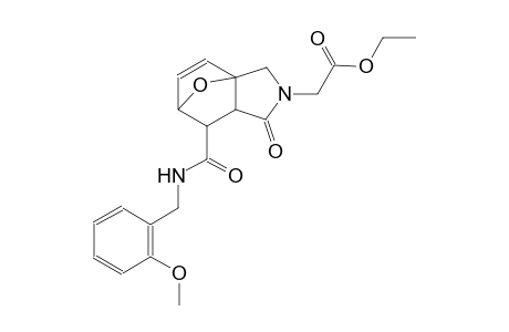 ethyl 2-(6-{[(2-methoxyphenyl)methyl]carbamoyl}-4-oxo-10-oxa-3-azatricyclo[5.2.1.0¹,⁵]dec-8-en-3-yl)acetate