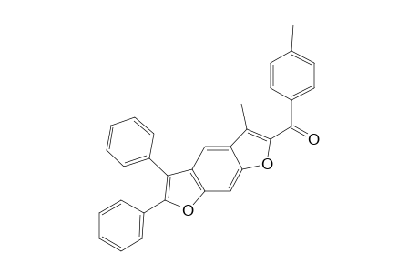 (3-Methyl-5,6-diphenyl-2-furo[3,2-F]benzofuranyl)-(4-methylphenyl)methanone