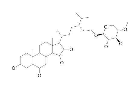 CERTONARDOSIDE_O1;(24R)-24-(2)-O-BETA-(4-O-METHYL-D-XYLOPYRANOSYL)-24-ETHYL-5-ALPHA-CHOLESTANE-3-BETA,6-ALPHA,15-BETA,16-BETA,24(2)-PENTOL