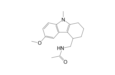 N-[(6-methoxy-9-methyl-1,2,3,4-tetrahydrocarbazol-4-yl)methyl]acetamide
