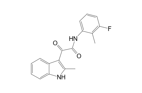 1H-Indole-3-acetamide, N-(3-fluoro-2-methylphenyl)-2-methyl-.alpha.-oxo-