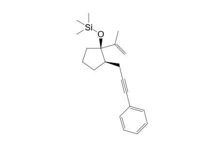 rel-Trimethyl(((1R,2R)-2-(3-phenylprop-2-yn-1-yl)-1-(prop-1-en-2-yl)cyclopentyl)oxy)silane