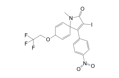 trans-3-Iodo-1-methyl-4-(4-nitrophenyl)-8-(2,2,2-trifluoroethoxy)-1-azaspiro[4.5]deca-3,6,9-trien-2-one