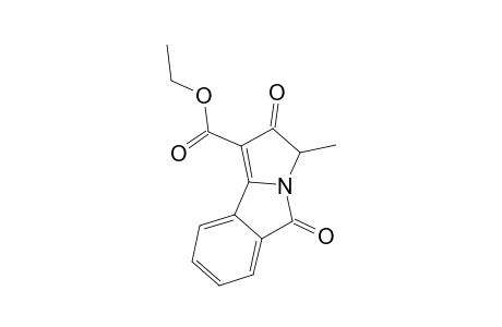 (+-)-Ethyl 3-methyl-2,5-dioxo-2,3-dihydro-5H-pyrrolo[1,2-a]isoindole-1-carboxylate