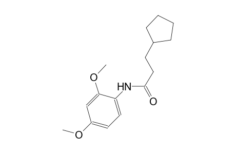 3-cyclopentyl-N-(2,4-dimethoxyphenyl)propanamide