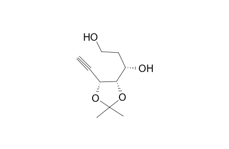 1-[5-(1-Ethynyl-2,2-dimethyl-(4S,5R)-1,3-dioxolan-4-yl]-(1S)-propane-1,3-diol