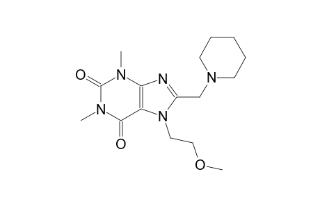 7-(2-methoxyethyl)-1,3-dimethyl-8-(1-piperidinylmethyl)-3,7-dihydro-1H-purine-2,6-dione