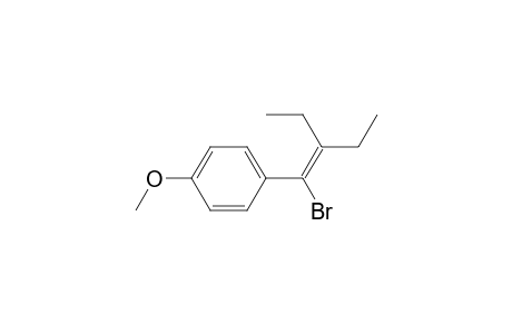 1-(1-bromanyl-2-ethyl-but-1-enyl)-4-methoxy-benzene
