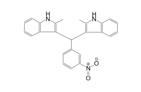 1H-indole, 2-methyl-3-[(2-methyl-1H-indol-3-yl)(3-nitrophenyl)methyl]-