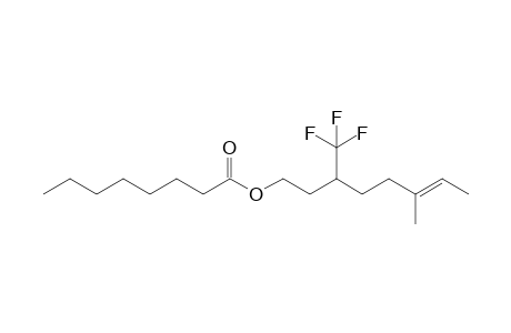 6-Methyl-3-(trifluoromethyl)oct-6-enyl octanoate