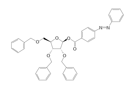 1-o-p-Phenylazobenzoyl-2,3,5-tri-o-benzyl-.beta.-D-ribofuranose